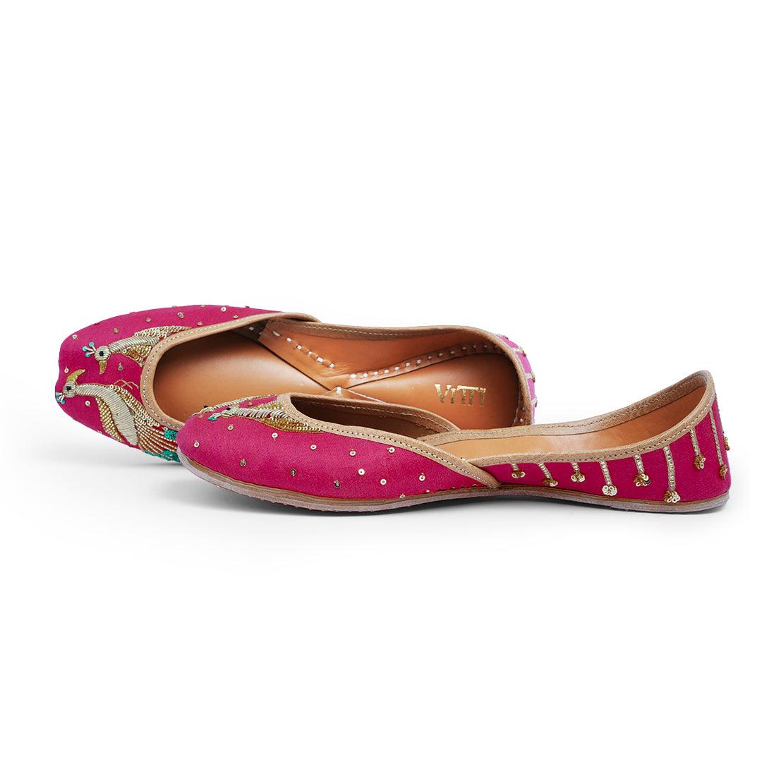 Peacock Pink Jutti