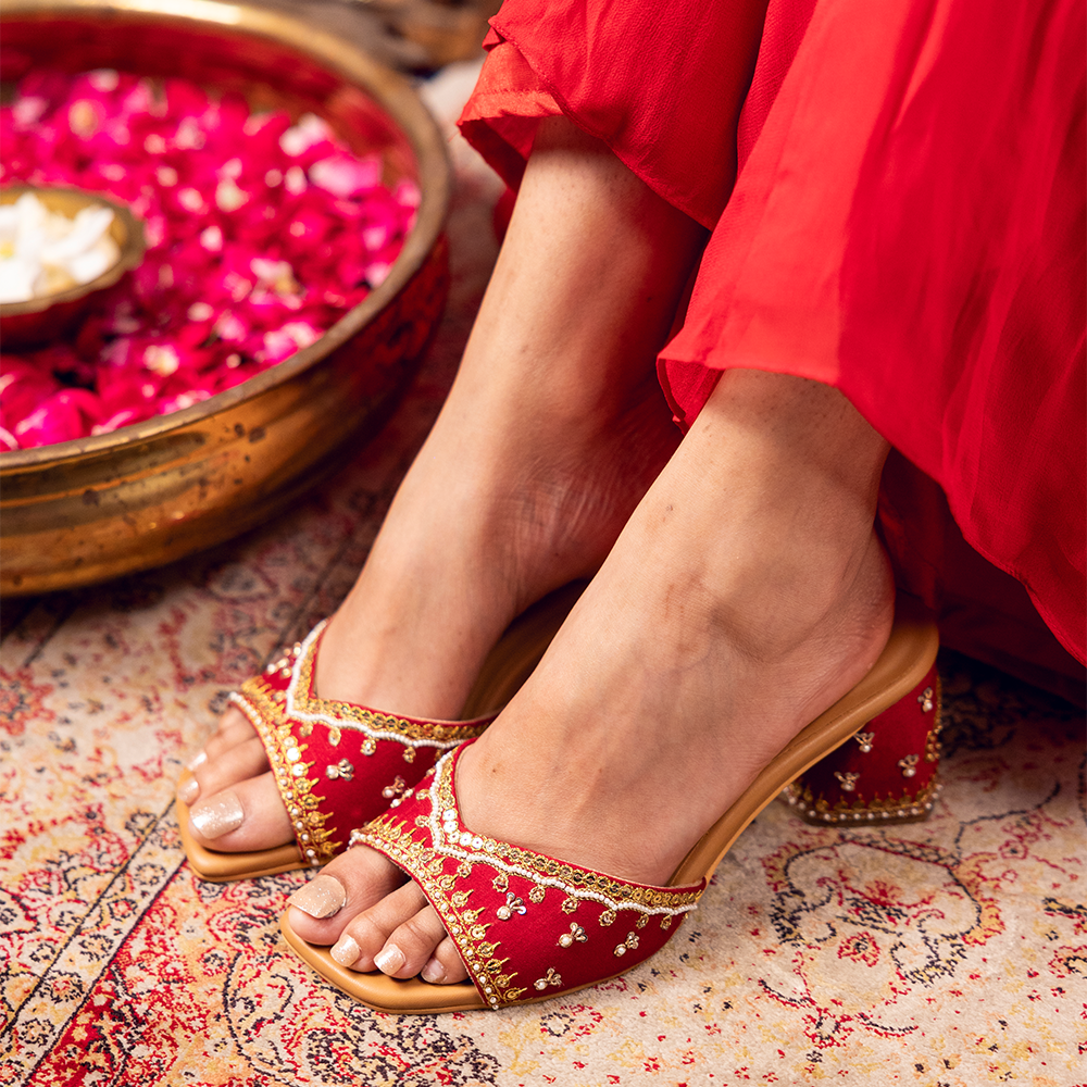 HEER HEELS  (Red that speaks of eternal love, passion, and folk romance)