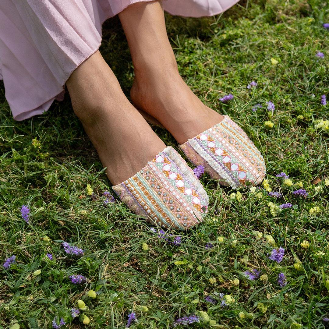 PASTEL PANACHE MULE