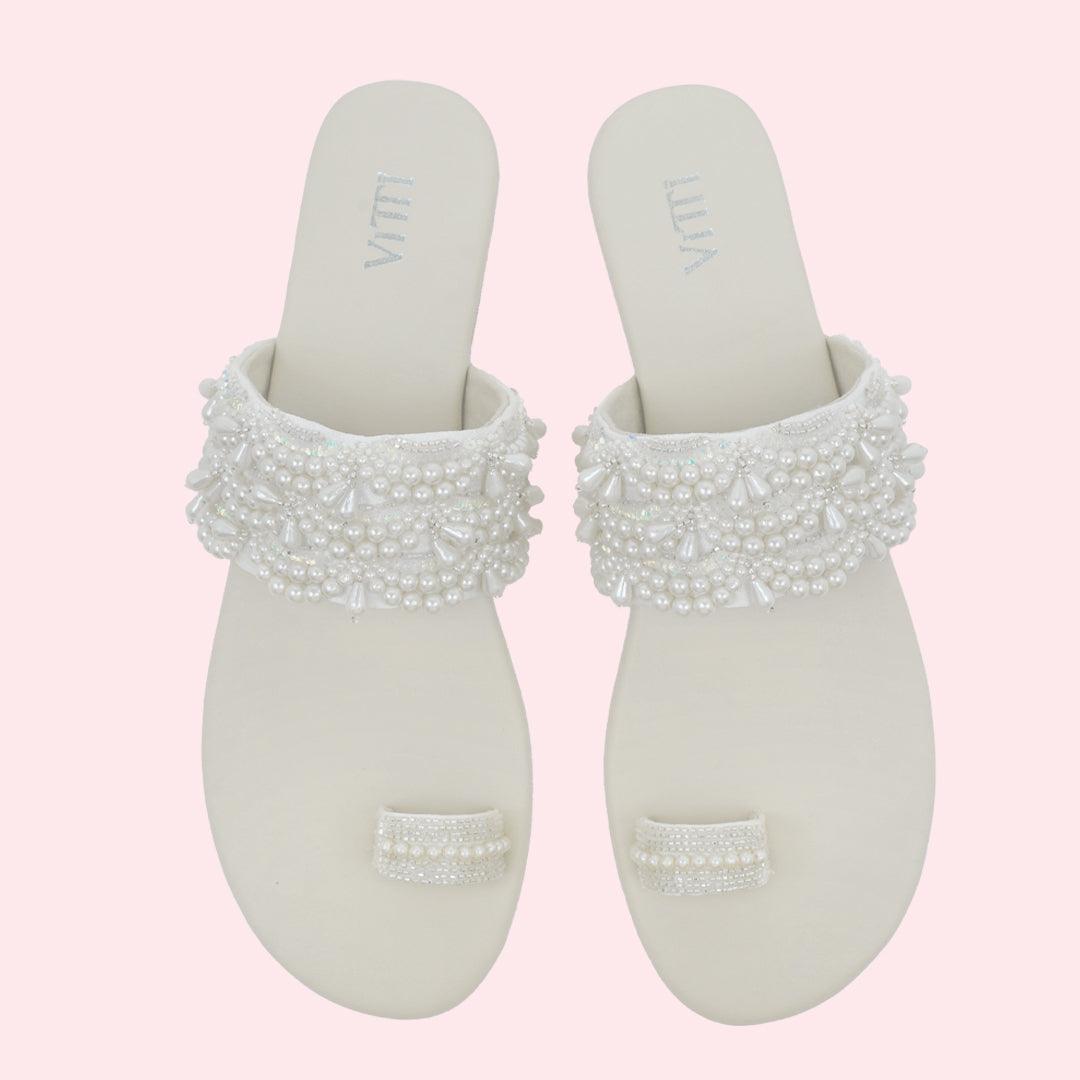 PEARL BALLET KOLHAPURI SANDALS